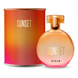 Perfume Feminino Sunset Ciclo Cosméticos Deo Colônia Lata 100ml