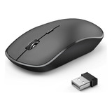 Mouse Inalambrico Para Computadora Portatil/pc/mac Negro
