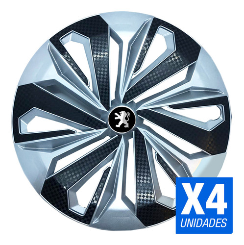 Juego X4 Tazas Universal Vision Gn Rodado 14 C/logo Premium