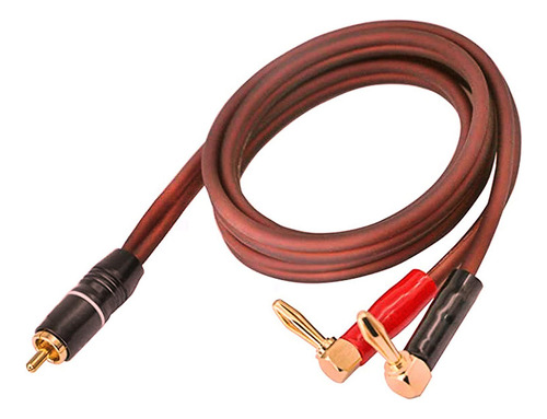 2 Cables De Conector Tipo Banana A Altavoz Rca, Cable De Alt