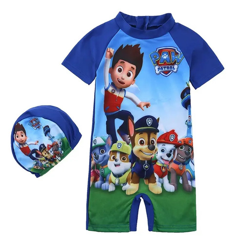 Lh Bañador Infantil Patrulla Canina Con Gorro