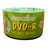 Dvd Virgen Green Master Logo 4.7 Gb 16x Campana Con 50 Pzas