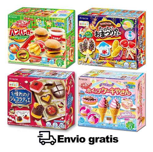 Paquete 4 Popin Cookin Kit De Comida Japonesa -envio Gratis 