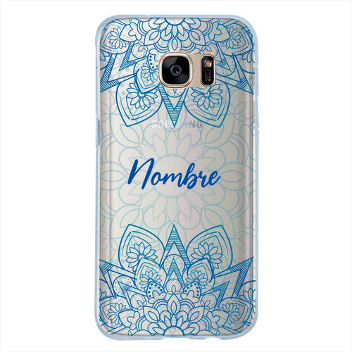 Funda Galaxy Antigolpes Mandalas Personalizada Con Tu Nombre