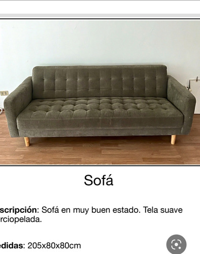 Hermoso Sofa En Perfecto Estado Gris Cómodo Y Suave