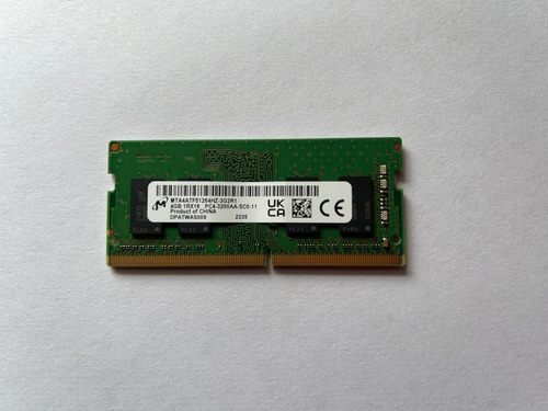 Memoria Ram Ddr4 Para Portátil 4gb Micron