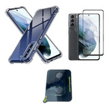 Capa + Pelicula 3d + Camera Para Samsung Galaxy S21 Fe S21fe