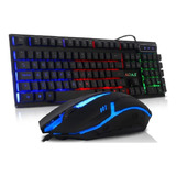Kit Gamer: Teclado, Mouse Y Luces - Set Completo Para Gamers