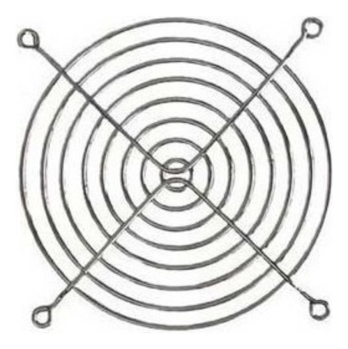 10 Peças - Grade Metálica P/ Cooler Micro Ventilador 80x80