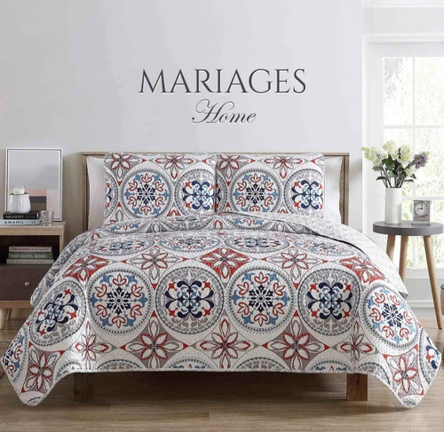 Cubrecama Mariages Cover Quilt +2 Funda King Size 200x200+40
