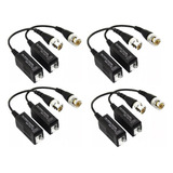 Balun Pack X4 Sistema De Cctv Hd Full Hd Bnc 