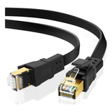 Cable De Red Plano Rj45 Categoria 8 Cat 8 Ethernet 10 Metros