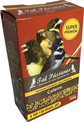 Mistura De Coleiro Premium Tal Pássaros Top 1 Do Brasil 500g