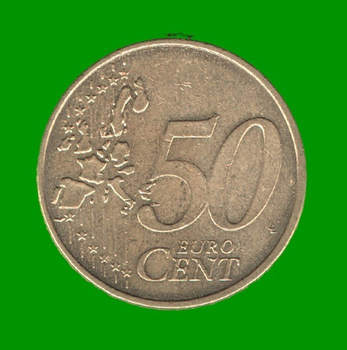 Moneda De Alemania 50 Centavos De Euro ( G ) Año 2002, Usada