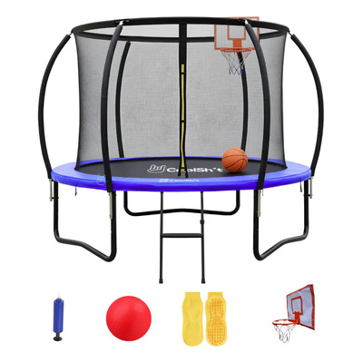 Trampolin Brincolin Red Seguridad 8 Pies Reforzado Uso Rudo Negro Azul | Envío gratis