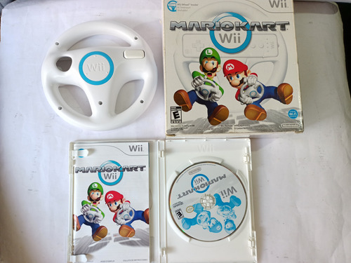 Mario Kart Wii Con Volante Original 