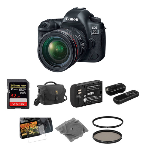 Canon Eos 5d Mark Iv Dslr Camara Con 24-70mm F/4l Lens Basic