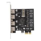 Tarjeta De Expansión Usb 3.0 Pcie, 4 Puertos Superspeed Pci-