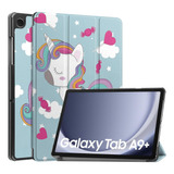 Funda Para Galaxy Tab A9 Plus 2023 X210 Smart Unicornio