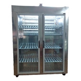 Heladera Exhibidora Doble210 Alto*150 Frente Acero Inox