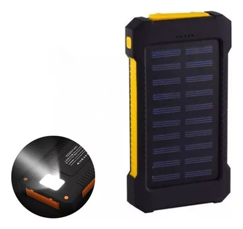 Top Banco De Energia Solar Impermeável, 20000mah, 2 Portas U