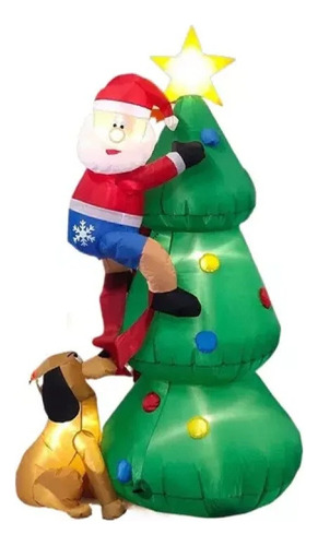 Decoración Inflable Para Árbol De Navidad De 1,8 M: Papá Noé