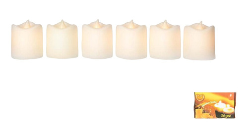 Velas Led 5 Cm Pila Incluida Luz Amarilla Multicolor X 24 Un