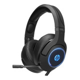 Auriculares Gamer Hp Dhe 8003 Con Micrófono Luz Led 2mt 50mw