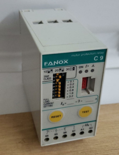 Relé De Control Fanox C9  Motor Protection Relay 3-9a 120v