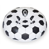 Sillón Inflable Pelota Futbol Puff Reforzado P/ Pasto O Piso Color Blanco