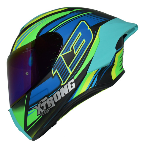 Casco Integral Xtrong Xtr-820 Firewolf - Verde Rider One