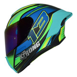 Casco Integral Xtrong Xtr-820 Firewolf - Verde Rider One