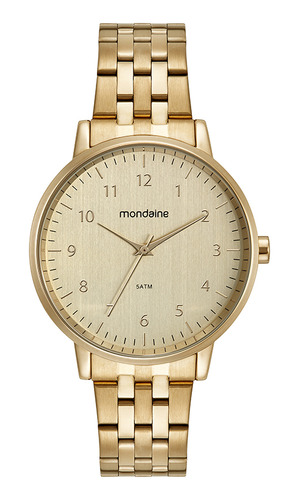 Relógio Mondaine Feminino Dourado 32596lpmkde1