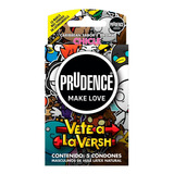 5 Condones Prudence Sabor Y Aroma Chicle, Vete A La Versh