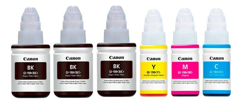 Tinta Canon 190 Kit X6 G1110 G2100 G3100 G2110 G3110 G4110 