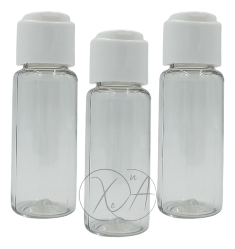 Envases Mini Botellas Pequeñas 20 Ml Tapa Flip Top X 30 Pzs