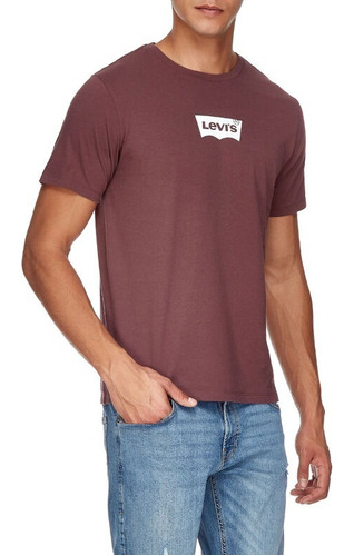 Levis Levi's Playera Graphic Tees 224911126 Wine Men's