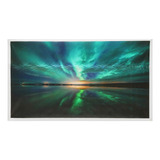 Teal Northern Lights Impresiones En Lienzo Pinturas Imagen P