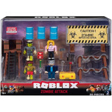 Roblox Zombie Attack Set De 4 Figuras Y Accesorios 20 Piezas