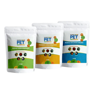Pack Grillo Desh. 125 G, Tenebrio Desh. 150 G Y Msn 100 G | Envío gratis
