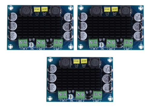 3x Dc 12v-24v Tpa3116 D2 100w Mono Channel Áudio Digital Pow