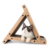 Fukumaru 3 Sided Vertical Cat Scratching Post, Triangle Cat.