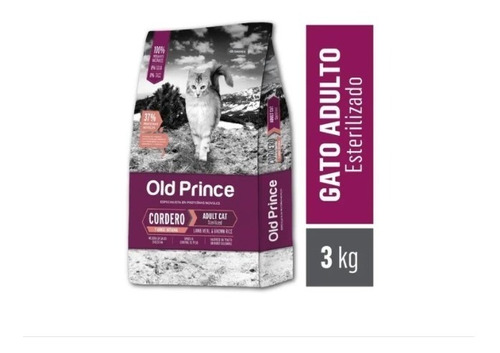 Alimento Old Prince Para Gato Adulto Sterilizado Cordero 3kg
