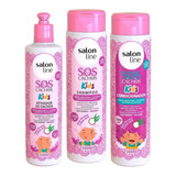 Kit Sos Kids Shampoo + Condicionador + Ativador De Cachos