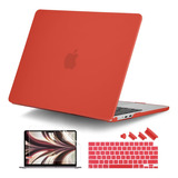 Funda Dongke Para Macbook Air 13 M2 + C/teclado Red