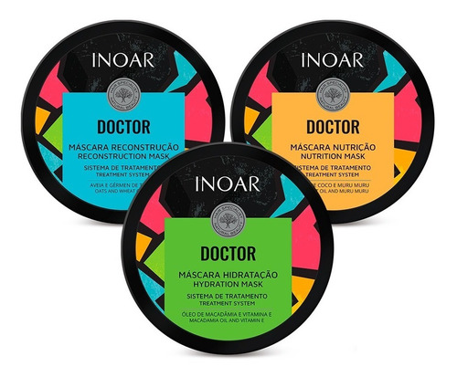 Kit Doctor Inoar Hidratação + Reconstrução + Nutrição