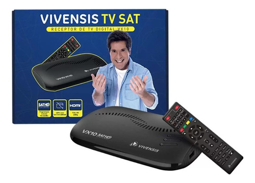 Receptor Digital Parabólica Livre Vx10 Vivensis Tv Hd Sat