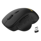 Mouse Inalambrico Ergonomico Negro, Ajustable | Guuueoo