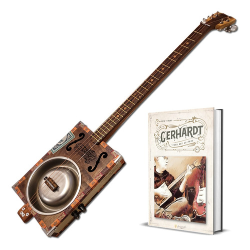 Cigar Box Guitar  Dobro  - Guitarra De 4 Cuerdas