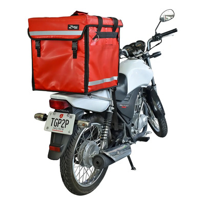 Mochila Bolsa Térmica Tipo Uber Reparto Impermeable Color Rojo | Meses sin interés